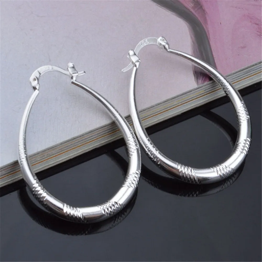 ECODAY Waterdrop Big Hoop Earrings for Women Fashion Jewelry Silver Color Earrings Pendientes Flecos Sieraden
ECODAY Waterdrop Big Hoop Earrings for Women Fashion Jewelry Silver Color Earrings Pendientes Flecos Sieraden