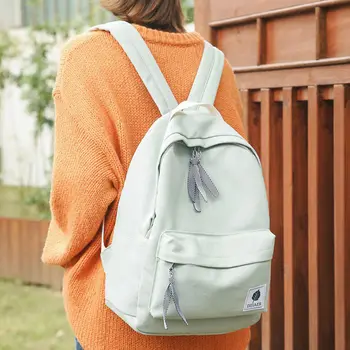 2019 new fashion simple pure color backpack female Korean version junior high school student schoolbag factory direct sale
2019 new fashion simple pure color backpack female Korean version junior high school student schoolbag factory direct sale