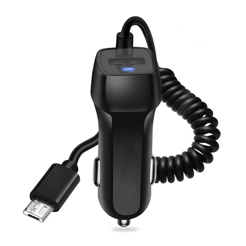 5V/2.1A Auto Fast Charging Car Charger USB Car Charger For Android Ios Phone With Retractable Micro Type C USB Cable
5V/2.1A Auto Fast Charging Car Charger USB Car Charger For Android Ios Phone With Retractable Micro Type C USB Cable