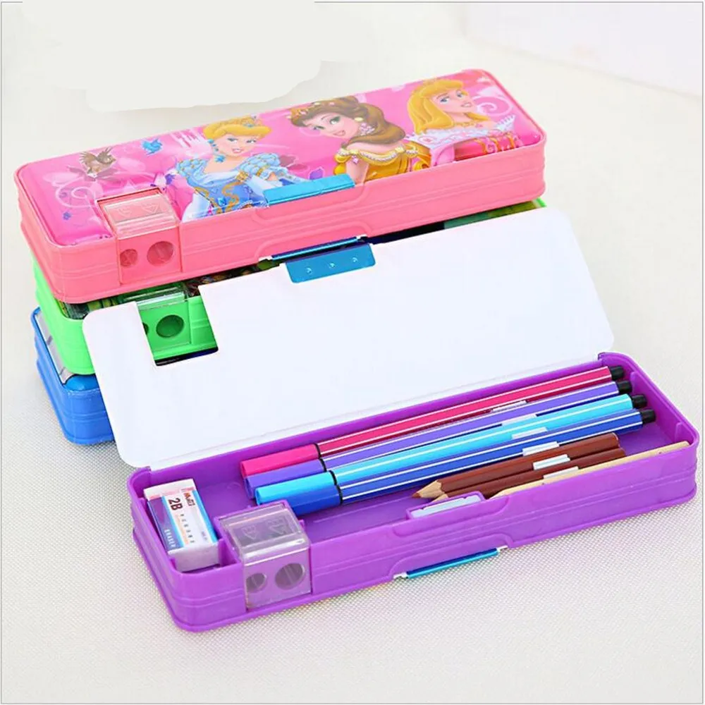 automatic creative Stationery storage boxes boy girl school cute pencil case for students double-sided plastic kids gift bd-22
automatic creative Stationery storage boxes boy girl school cute pencil case for students double-sided plastic kids gift bd-22