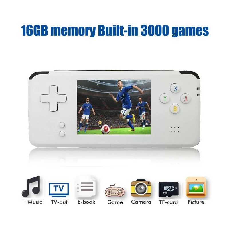 Video Handheld Game Console Retro 16GB Video Game Retro Handheld Game Player Built-in 3000 Games
Video Handheld Game Console Retro 16GB Video Game Retro Handheld Game Player Built-in 3000 Games