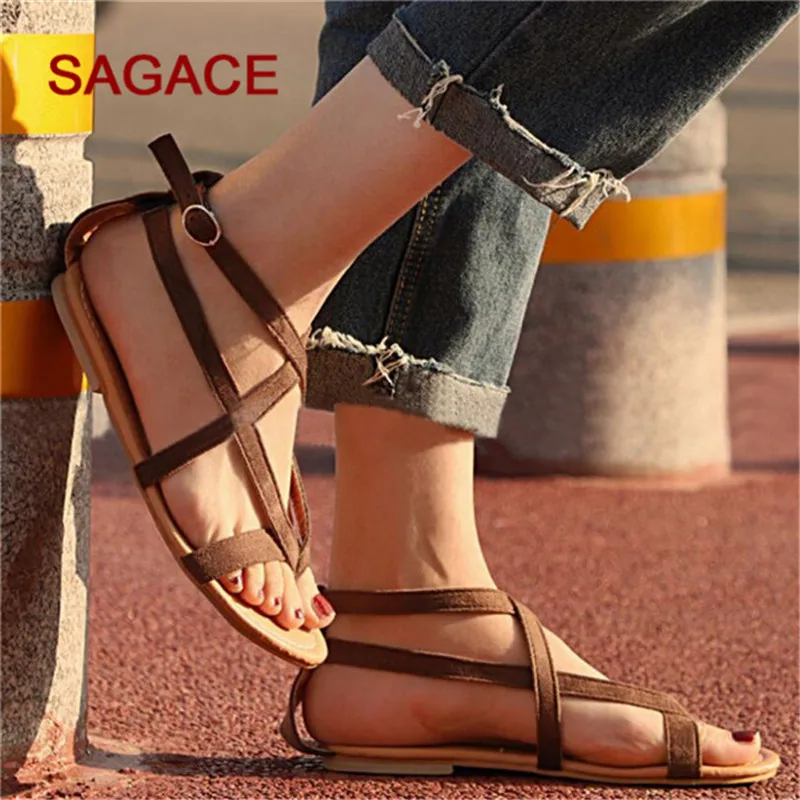 Women Sandals Fashion Gladiator Sandals Summer Shoes Female Flat sandalias mujer Rome Cross Tied Sandals Shoes 35-43
Women Sandals Fashion Gladiator Sandals Summer Shoes Female Flat sandalias mujer Rome Cross Tied Sandals Shoes 35-43
