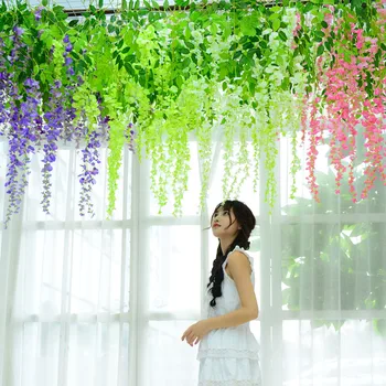 7 Pieces of Rattan Strip Wisteria Artificial Flowers for Wedding Party Family Children's Room Decoration DIY Craft Garden Plants
7 Pieces of Rattan Strip Wisteria Artificial Flowers for Wedding Party Family Children's Room Decoration DIY Craft Garden Plants