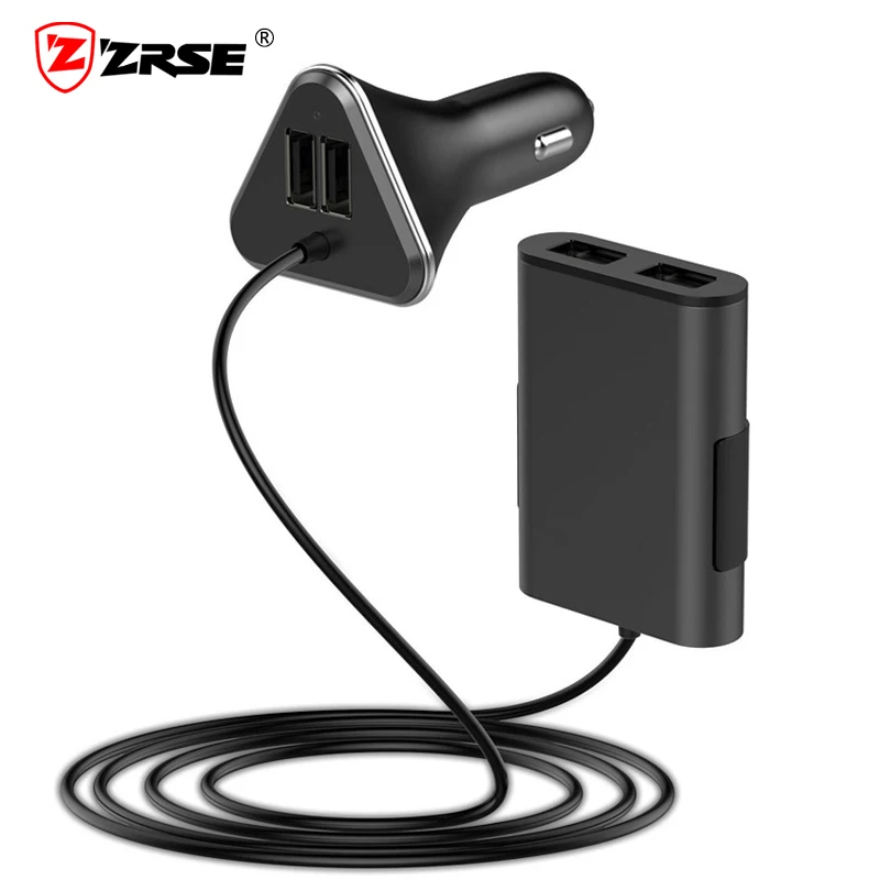 ZRSE 4 Port USB Car Charger With USB HUB Backseat Charging Travel Adapter for iPhone 6 7 Xiaomi Oneplus 5 Mobile Phone Charger
ZRSE 4 Port USB Car Charger With USB HUB Backseat Charging Travel Adapter for iPhone 6 7 Xiaomi Oneplus 5 Mobile Phone Charger