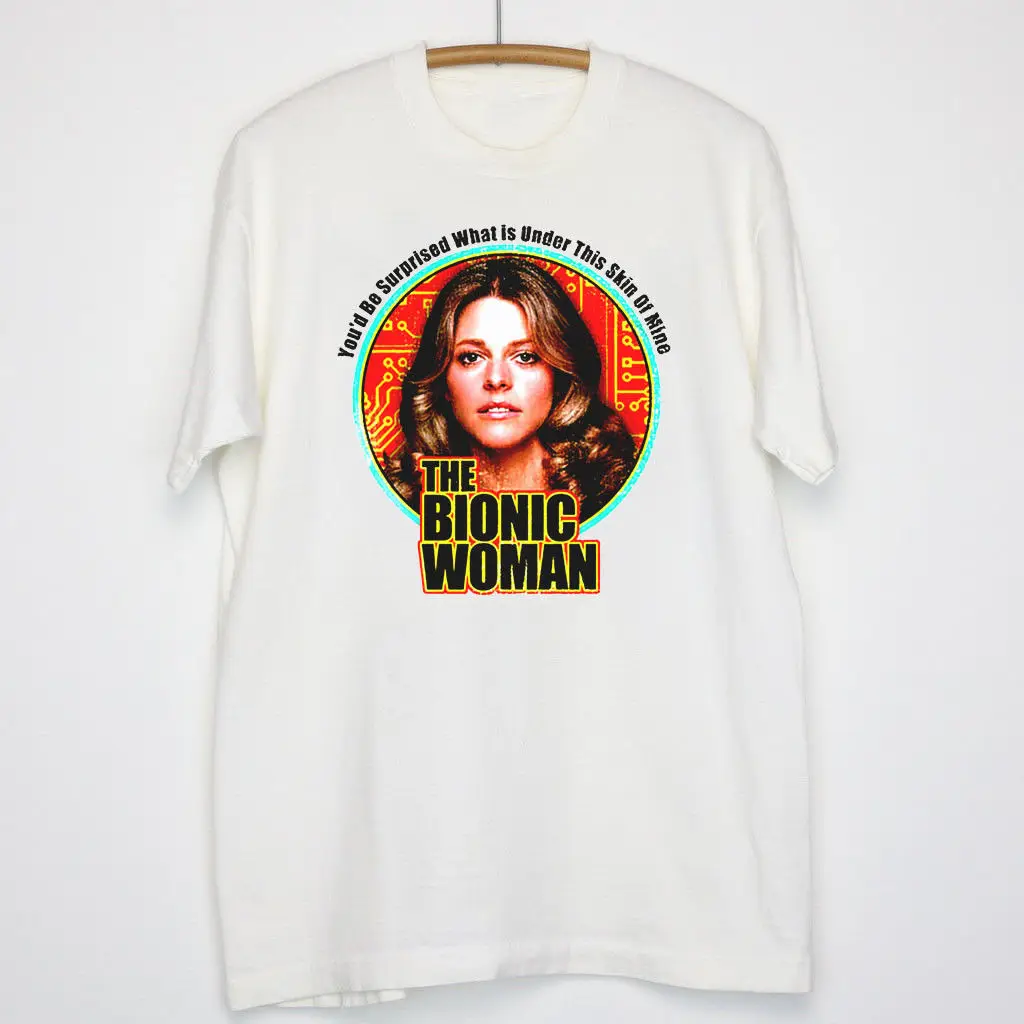 New vtg The Bionic Woman T-shirt reprint 70's 80s TV Six Million Dollar Man Cool Casual pride t shirt men Unisex New Fashion
New vtg The Bionic Woman T-shirt reprint 70's 80s TV Six Million Dollar Man Cool Casual pride t shirt men Unisex New Fashion