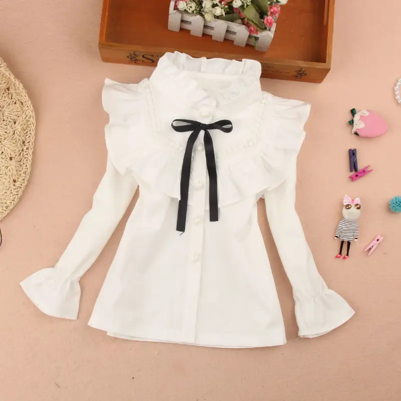 Baby Toddler Teenager Shirts Clothes Children's Clothing Spring Fall Kids Long-sleeve School White Lace Girls Blouses Shirt Tops
Baby Toddler Teenager Shirts Clothes Children's Clothing Spring Fall Kids Long-sleeve School White Lace Girls Blouses Shirt Tops