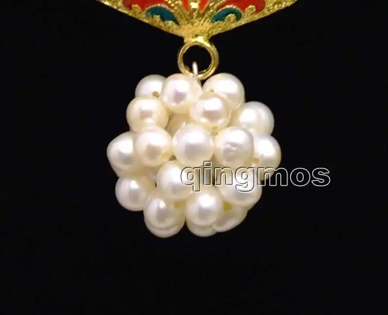 4-5mm White Round Natural Pearl & handwork Weaving 18-19mm Round Ball Pendant 17'' Necklace-n6210 Wholesale/retail free
4-5mm White Round Natural Pearl & handwork Weaving 18-19mm Round Ball Pendant 17'' Necklace-n6210 Wholesale/retail free