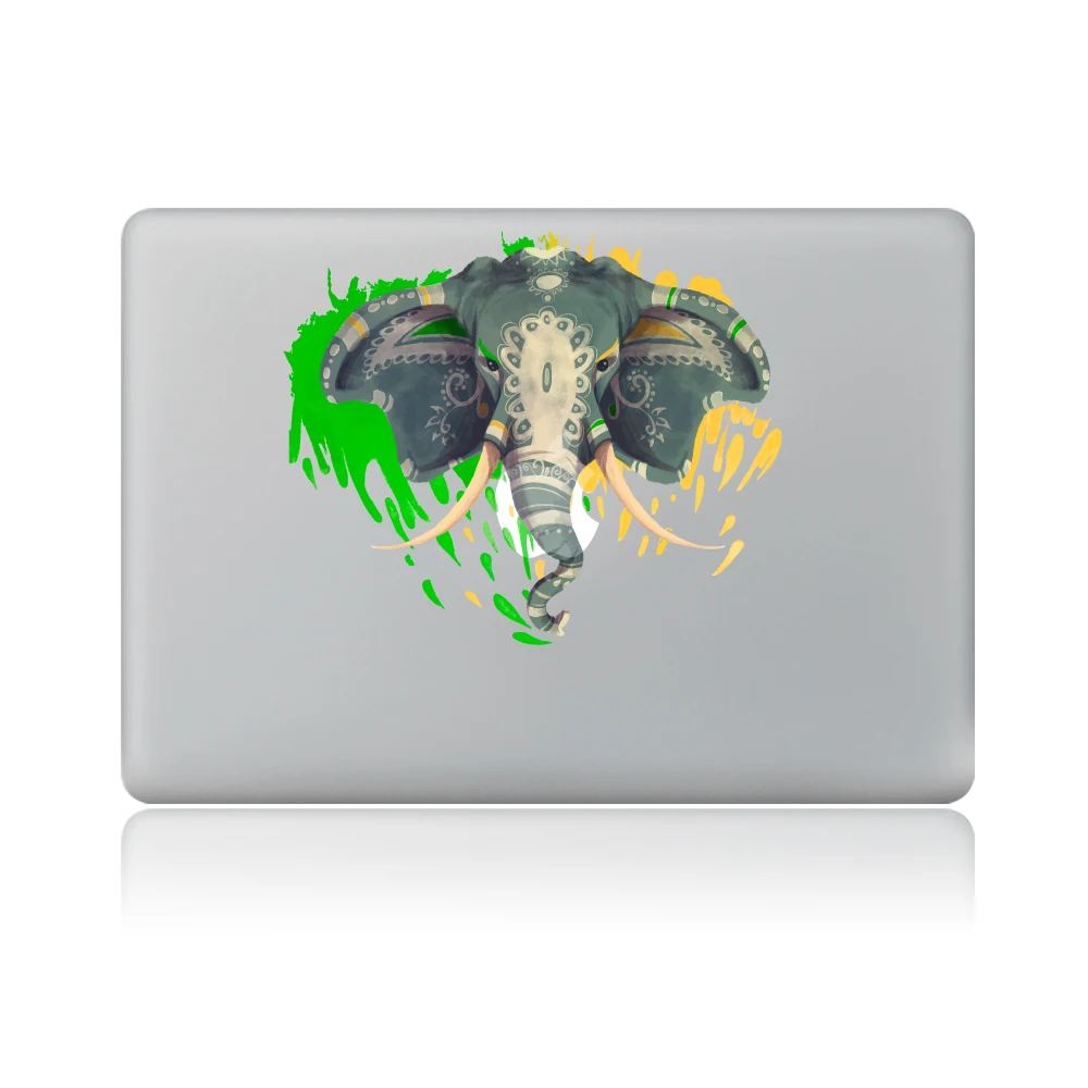 Граффити голова слона виниловая наклейка на ноутбук для macbook Pro Air 13 дюймов