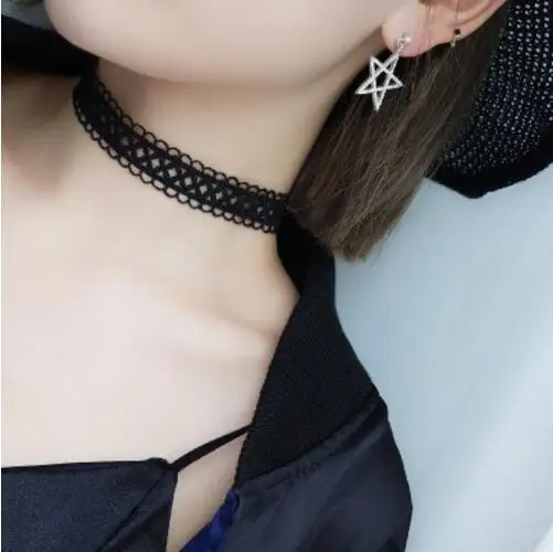 New cheap Black X style Lace Velvet Choker Necklace punk Retro Gothic Elastic Chocker Necklaces For Women Gift
New cheap Black X style Lace Velvet Choker Necklace punk Retro Gothic Elastic Chocker Necklaces For Women Gift