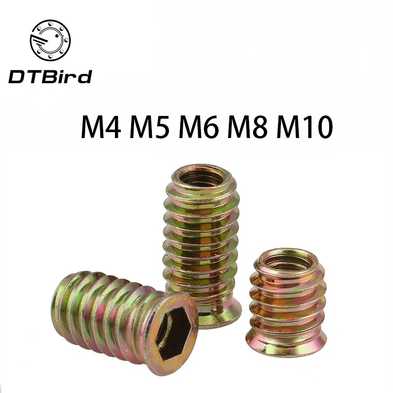 10/20/30/50Pcs M4 M5 M6 M8 M10 Zinc Alloy Thread For Wood Insert Nut Flanged Hex Drive Head Furniture Nuts
10/20/30/50Pcs M4 M5 M6 M8 M10 Zinc Alloy Thread For Wood Insert Nut Flanged Hex Drive Head Furniture Nuts
