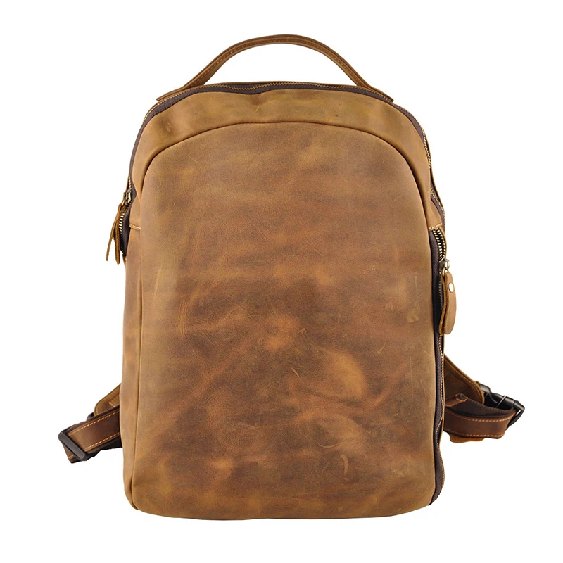 Casual Men's Genuine Leather Backpack Soft First Layer Cow Leather Bag Retro Brown Color Male Shoulder Bags Back Pack
Casual Men's Genuine Leather Backpack Soft First Layer Cow Leather Bag Retro Brown Color Male Shoulder Bags Back Pack