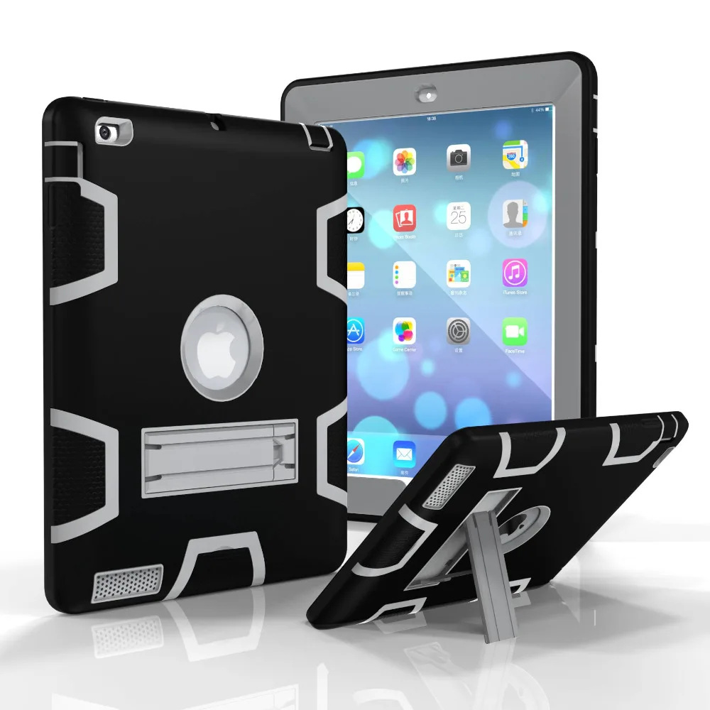 AXBETY For iPad 2 3 4 Case Full Shockproof Protection Stand Case For ipad 4 Cover Heavy Duty Silicone Hard Cover sFor iPad 3 bag
AXBETY For iPad 2 3 4 Case Full Shockproof Protection Stand Case For ipad 4 Cover Heavy Duty Silicone Hard Cover sFor iPad 3 bag