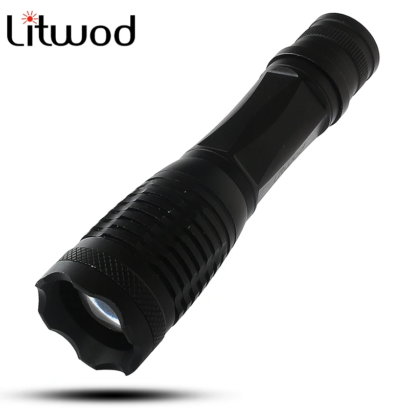 Litwod Z20 E6 portable light LED Flashlight 4000 Lumens XML T6 Zoomable 5 Modes Lanterna using rechargeable battery 18650 or AAA
Litwod Z20 E6 portable light LED Flashlight 4000 Lumens XML T6 Zoomable 5 Modes Lanterna using rechargeable battery 18650 or AAA