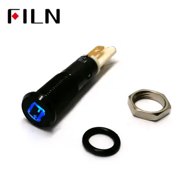 FILN 8mm C8 Car dashboard black shell Battery fault flag 12v led indicator light with Solder foot
FILN 8mm C8 Car dashboard black shell Battery fault flag 12v led indicator light with Solder foot