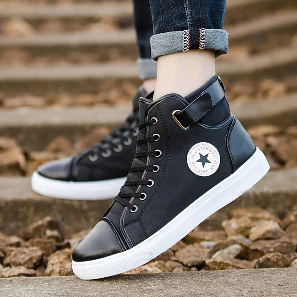 Thin Section High Band Thin Men'S Shoes Stars Thickening Foreign Trade Tide Belt Speed Sell Through Large Size High Men'S Shoes
Thin Section High Band Thin Men'S Shoes Stars Thickening Foreign Trade Tide Belt Speed Sell Through Large Size High Men'S Shoes