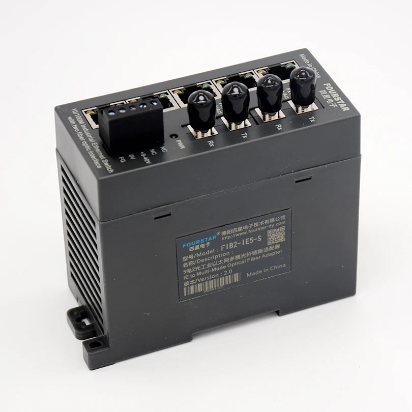2 optical 5 electrical industrial Ethernet multimode fiber link adapter Applicable fiber: single mode 9/125, 10/125, 8.3/125um
2 optical 5 electrical industrial Ethernet multimode fiber link adapter Applicable fiber: single mode 9/125, 10/125, 8.3/125um