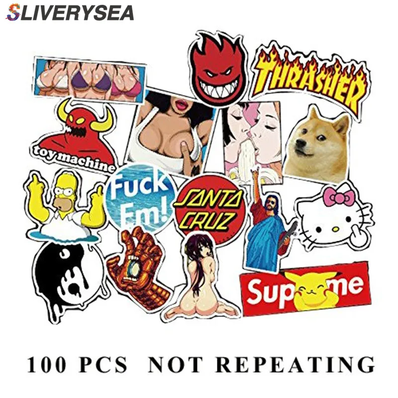 Random Sticker Pack 100PCS Car Stickers Motorcycle Bicycle Skateboard Luggage Decal Graffiti Patches Skateboard Stickers
Random Sticker Pack 100PCS Car Stickers Motorcycle Bicycle Skateboard Luggage Decal Graffiti Patches Skateboard Stickers