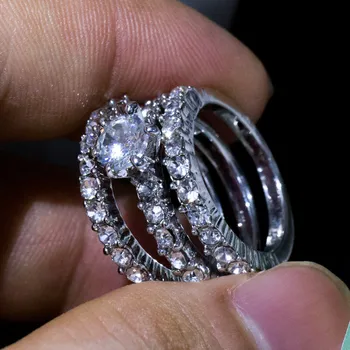 S925 Silver 3 carats Diamond Rings for Women Elegant Bridal silver 925 jewelry Gemstone Wedding Engagement Ring Bizuteria Gift
S925 Silver 3 carats Diamond Rings for Women Elegant Bridal silver 925 jewelry Gemstone Wedding Engagement Ring Bizuteria Gift