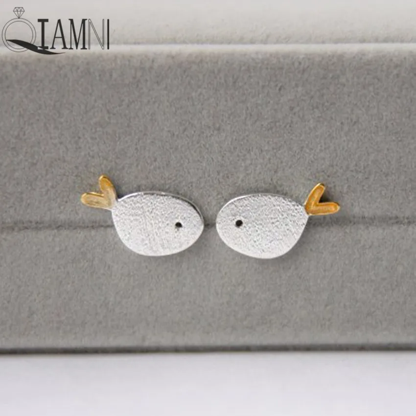 QIAMNI 925 Sterling Silver Lovely Fish Yellow Tail Stud Earring for Women Girls Jewelry Accessories Birthday Christmas Gift
QIAMNI 925 Sterling Silver Lovely Fish Yellow Tail Stud Earring for Women Girls Jewelry Accessories Birthday Christmas Gift