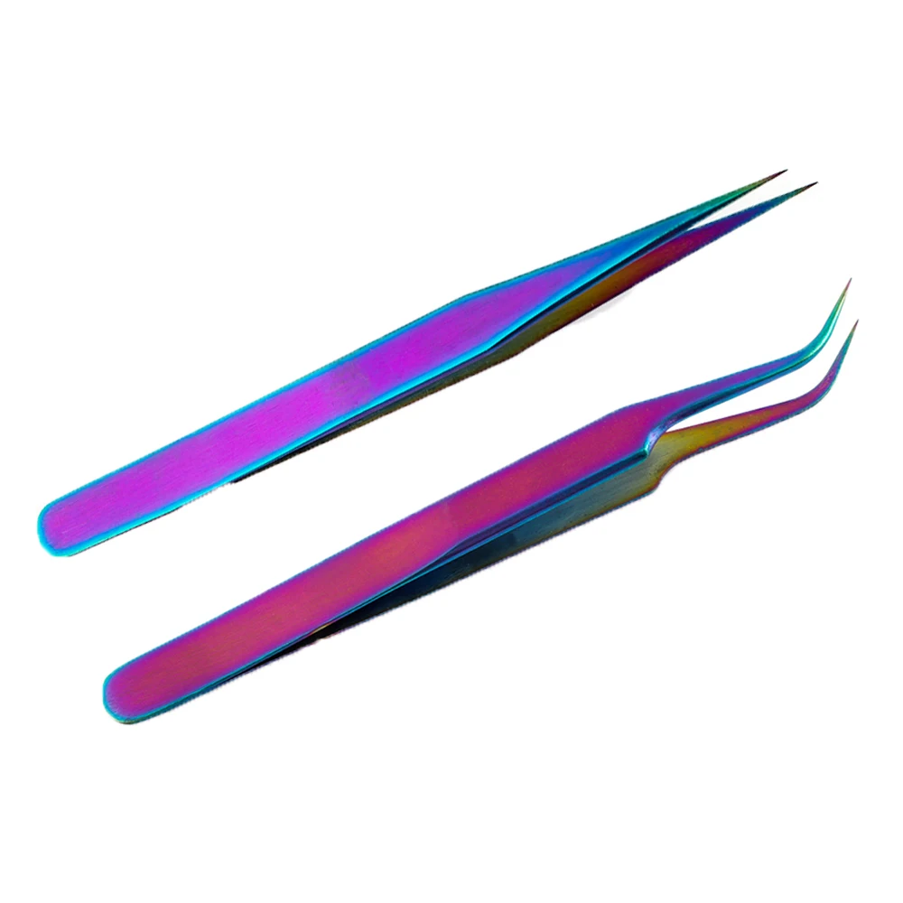 1 Pcs Stainless Steel Curved Straight Rainbow Tweezers False Fake Eyelash Extension Clip Applicator Eye Lashes Nail Art Supplies
1 Pcs Stainless Steel Curved Straight Rainbow Tweezers False Fake Eyelash Extension Clip Applicator Eye Lashes Nail Art Supplies