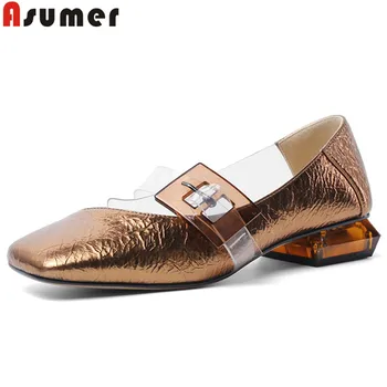 ASUMER 2020 new genuine leather shoes square toe ladies shoes shallow square heels shoes simple casual women shoes
ASUMER 2020 new genuine leather shoes square toe ladies shoes shallow square heels shoes simple casual women shoes