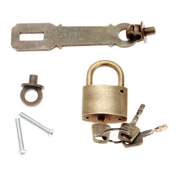 1Set Chinese Pure Brass Box Latch Hasp Buckle Clasp Antique Lock Padlock For Cabinet Jewelry Wooden Box Furniture Hardware
1Set Chinese Pure Brass Box Latch Hasp Buckle Clasp Antique Lock Padlock For Cabinet Jewelry Wooden Box Furniture Hardware