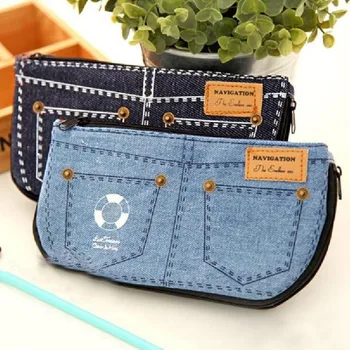 Creative denim shorts big capacity pencil bag Nice stationery gift office school supplies
Creative denim shorts big capacity pencil bag Nice stationery gift office school supplies