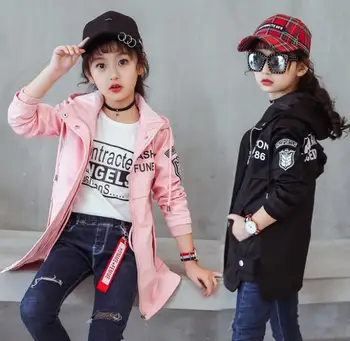 Girls'Outerwear Spring and Autumn 2019 New Girls' Fashion Long Windswear Children's Long Sleeve Autumn Dress
Girls'Outerwear Spring and Autumn 2019 New Girls' Fashion Long Windswear Children's Long Sleeve Autumn Dress