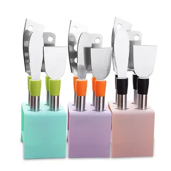 4pcs/Set Stainless Steel Cheese Knives Cheese Scraper Butter Grater Cheese Slicer Cutter Small Kitchen Knife Baking Cooking Tool
4pcs/Set Stainless Steel Cheese Knives Cheese Scraper Butter Grater Cheese Slicer Cutter Small Kitchen Knife Baking Cooking Tool