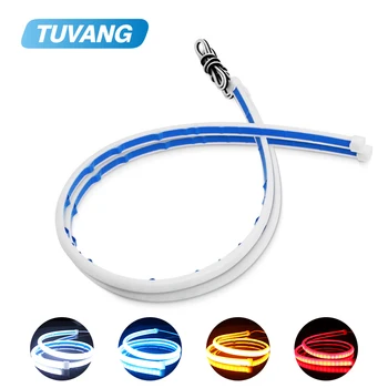 2x Ultrafine DRL 30 45 60 90cm Daytime Running Light Flexible Soft Tube Car LED Strip White Red Yellow Turn Signal Waterproof
2x Ultrafine DRL 30 45 60 90cm Daytime Running Light Flexible Soft Tube Car LED Strip White Red Yellow Turn Signal Waterproof