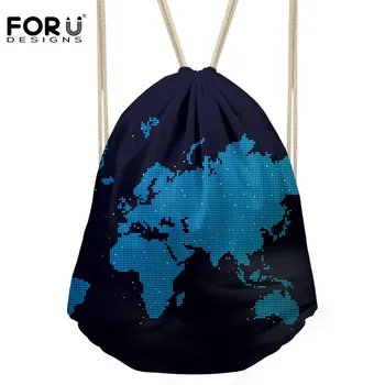 FORUDESIGNS Fashion Map Printing Drawstring Bags Teenager Girls School Backpack Women Travel Rucksack Pouch Storage Mochila
FORUDESIGNS Fashion Map Printing Drawstring Bags Teenager Girls School Backpack Women Travel Rucksack Pouch Storage Mochila