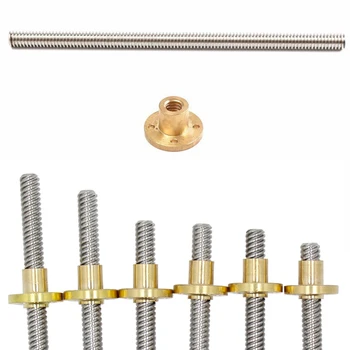 Etmakit Screw T8-2-D8 Lead Screw Length 100mm 200mm 300mm 3D Printers Parts Trapezoidal Screw Copper Nuts Leadscrew Part
Etmakit Screw T8-2-D8 Lead Screw Length 100mm 200mm 300mm 3D Printers Parts Trapezoidal Screw Copper Nuts Leadscrew Part