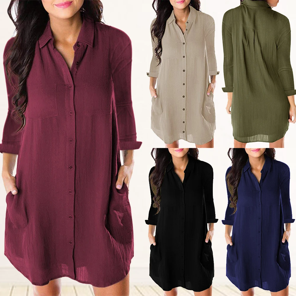 HEFLASHOR Casual Solid Button Blouse Women Full Sleeve V-neck Tops Female Loose Plus Size Chemisier Femme Vintage Tunic Shirt
HEFLASHOR Casual Solid Button Blouse Women Full Sleeve V-neck Tops Female Loose Plus Size Chemisier Femme Vintage Tunic Shirt