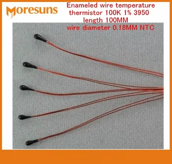 Fast Free Ship 10pcs/lot Enameled wire Negative temperature thermistor 100K 1% 3950 length 100MM wire diameter 0.18MM NTC
Fast Free Ship 10pcs/lot Enameled wire Negative temperature thermistor 100K 1% 3950 length 100MM wire diameter 0.18MM NTC