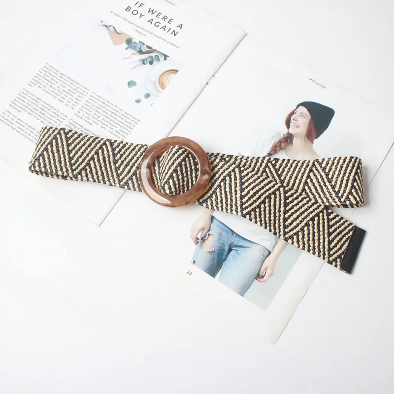 New Vintage Knitted Wax Rope Wooden Bead Waist Rope Women Smooth Buckle Belt Woman Woven Female Hand-Beaded Braided Belt BZ01
New Vintage Knitted Wax Rope Wooden Bead Waist Rope Women Smooth Buckle Belt Woman Woven Female Hand-Beaded Braided Belt BZ01