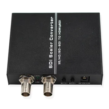 

2 PCS SDI to HDMI Scaler Converter Support 3G/HD/SD-SDI to HDMI&SDI with Power Adapter(EU/US/UK/AU) Convertible Resolutionn