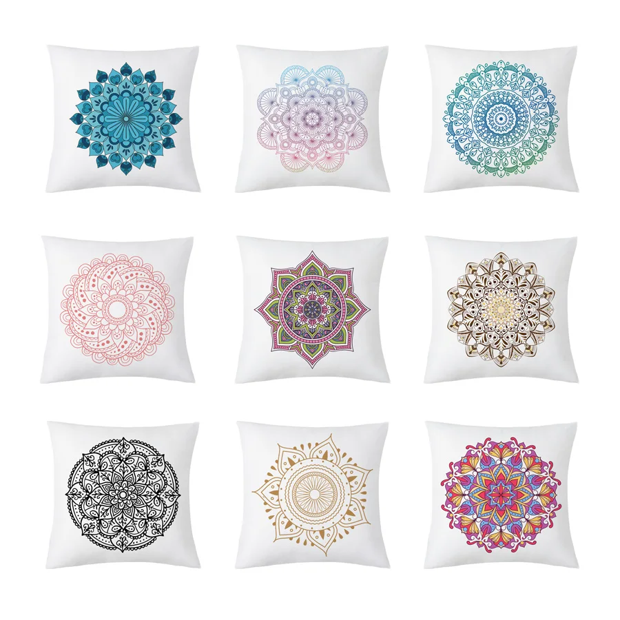 Decoration Pillowcase Creative Mandala Pattern Cushion Cover Polyester Mandala Printing Throw Pillow Case Mandala Cushion Home
Decoration Pillowcase Creative Mandala Pattern Cushion Cover Polyester Mandala Printing Throw Pillow Case Mandala Cushion Home