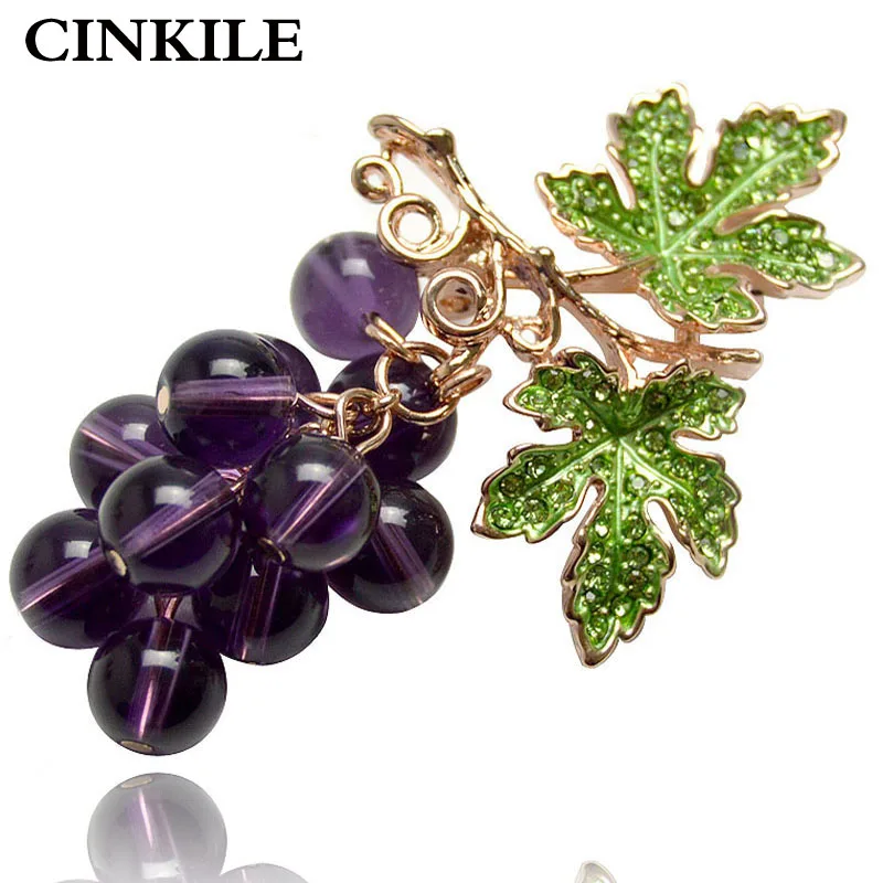 CINKILE Crystal Grape Brooches for Women Cute Luxury Brooch Pin Fashion Jewelry Elegant Wedding Bouquet Broches Bijouterie
CINKILE Crystal Grape Brooches for Women Cute Luxury Brooch Pin Fashion Jewelry Elegant Wedding Bouquet Broches Bijouterie