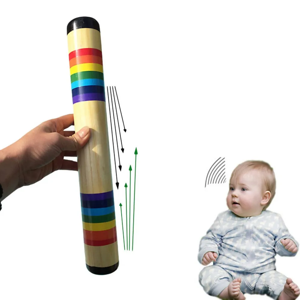 Rainmaker shaker Solid Wood Colorful Sand Sound Maker Hand Shaking Toys Musical Early Education Instrument Popular for kids
Rainmaker shaker Solid Wood Colorful Sand Sound Maker Hand Shaking Toys Musical Early Education Instrument Popular for kids