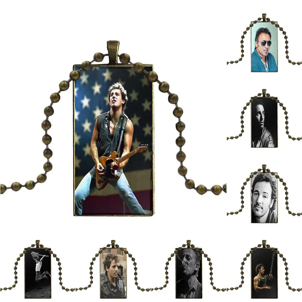 EJ Glaze For Women Men Fashion Glass Cabochon Pendant Rectangle Necklace Choker Necklace Jewelry Bruce Springsteen American Fag
EJ Glaze For Women Men Fashion Glass Cabochon Pendant Rectangle Necklace Choker Necklace Jewelry Bruce Springsteen American Fag