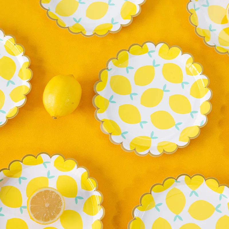 8pcs Disposable Tableware Party Supplies Lemon pattern Paper Plate Birthday Party Decorations Wedding Tableware Supplies
8pcs Disposable Tableware Party Supplies Lemon pattern Paper Plate Birthday Party Decorations Wedding Tableware Supplies