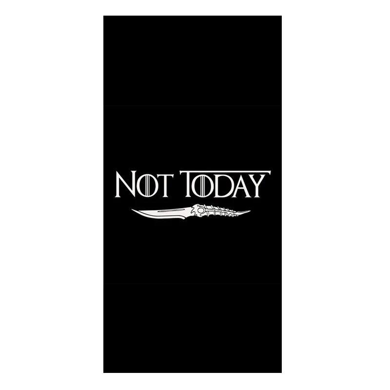 Funny Not Today Arya Stark Microfiber Beach Bath Towels Novelty Game Of Thrones Shower Sport Towels for Adult Gym Swimming Gifts
Funny Not Today Arya Stark Microfiber Beach Bath Towels Novelty Game Of Thrones Shower Sport Towels for Adult Gym Swimming Gifts