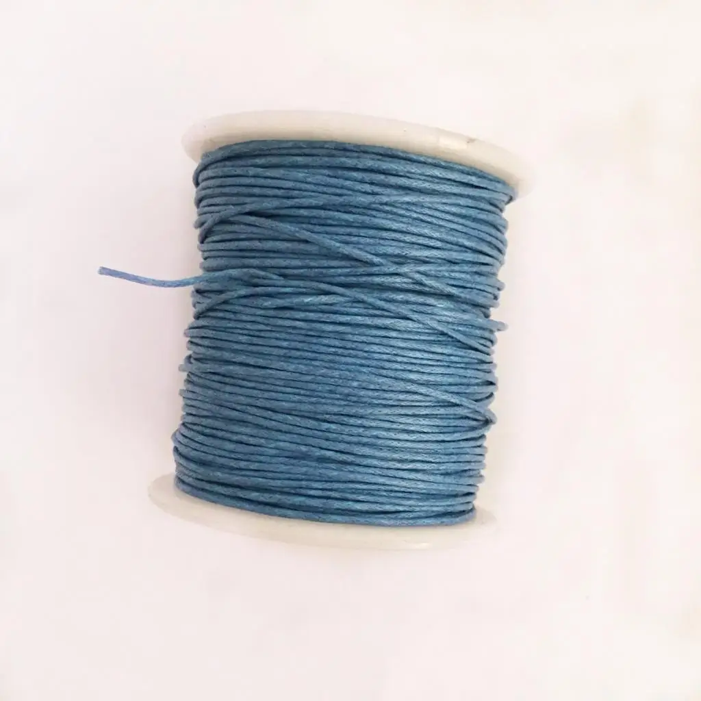 12 Rolls 80 Meters 1mm Waxed Cotton Cords Thread for DIY Bracelet Jewelry Making 12 Colors