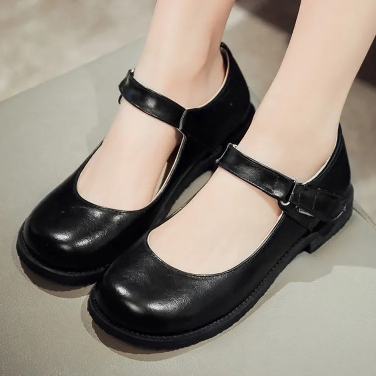 US4-11 Retro Mary Janes Women Round Toe Ankle Strap Low Heel Lolita Court Shoes Plus Size 3Colors A374
US4-11 Retro Mary Janes Women Round Toe Ankle Strap Low Heel Lolita Court Shoes Plus Size 3Colors A374