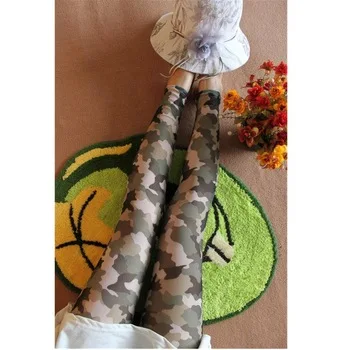 Summer paragraph camouflage patterns high elasticity plus size the code Slim thin mesh leggings