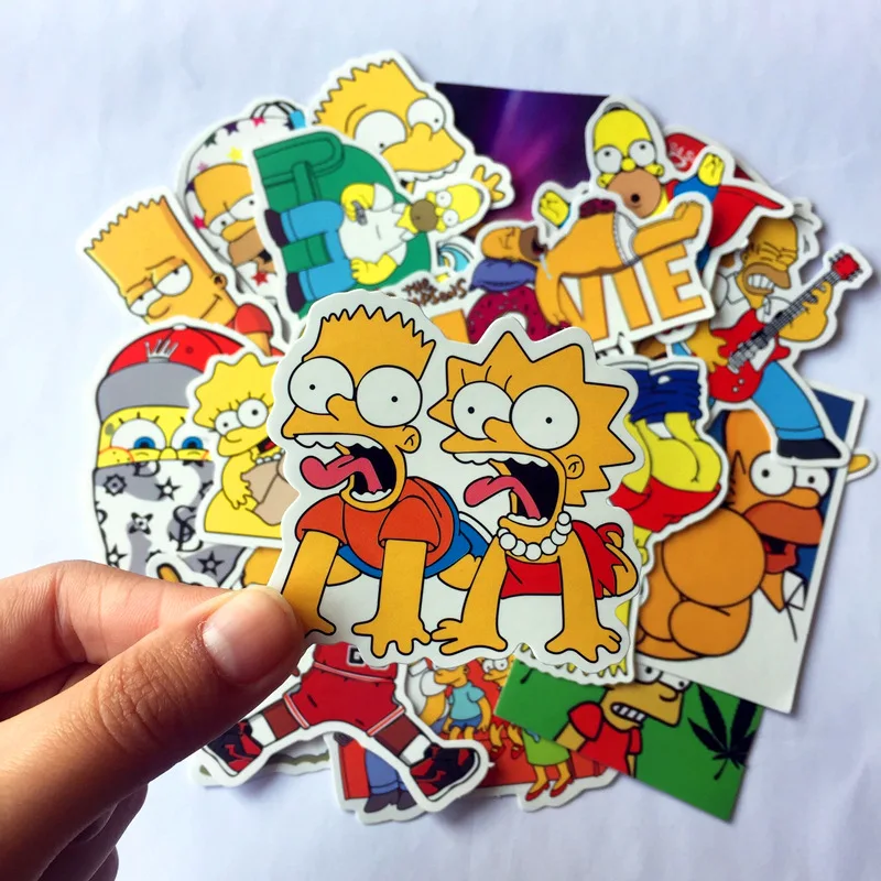 25 Pcs Cute Cartoon simpsons Stickers for Laptop Suitcase Skateboard Wardrobe Wall Guitar Moto Car Bike Kids Toy
25 Pcs Cute Cartoon simpsons Stickers for Laptop Suitcase Skateboard Wardrobe Wall Guitar Moto Car Bike Kids Toy