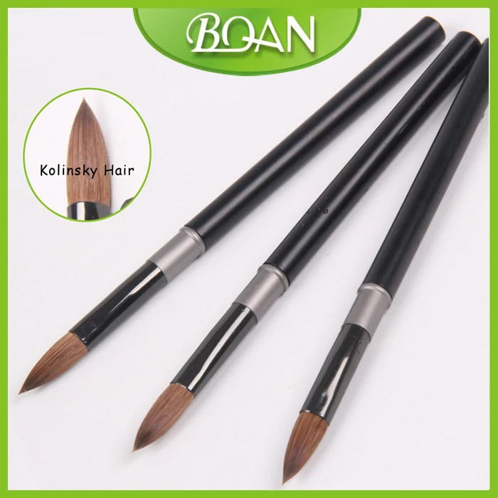 Professional 12# Light Matt Black Handle Acrylic Nail Brush Kolinsky Sable Brushes
Professional 12# Light Matt Black Handle Acrylic Nail Brush Kolinsky Sable Brushes