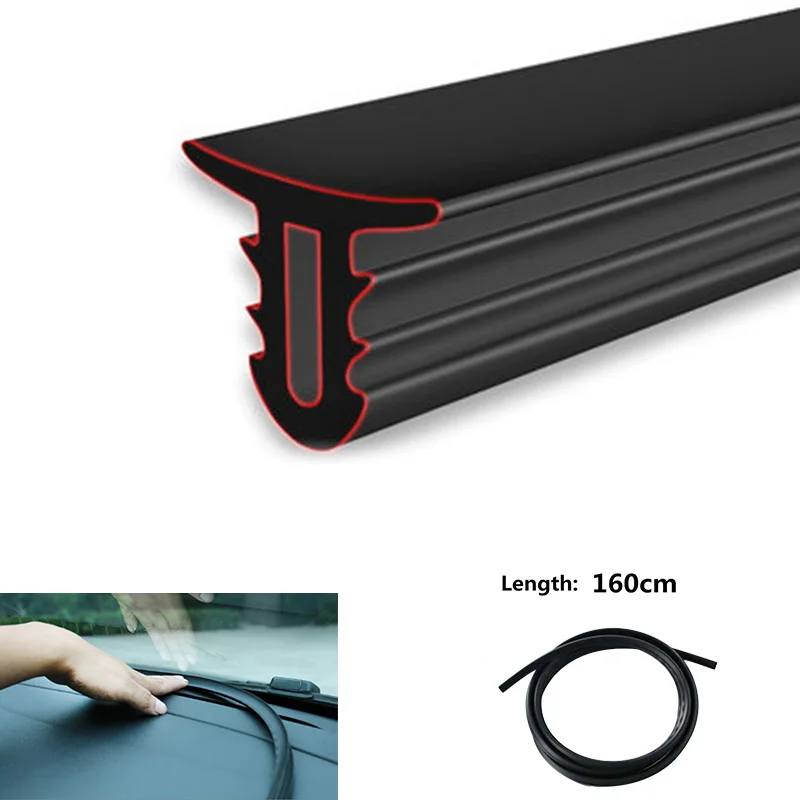 1.6m Universal Rubber Car Dashboard Windshield Soundproof Sealing Strips Stickers For Toyota Honda Ford BMW Audi Hyundai KIA
1.6m Universal Rubber Car Dashboard Windshield Soundproof Sealing Strips Stickers For Toyota Honda Ford BMW Audi Hyundai KIA