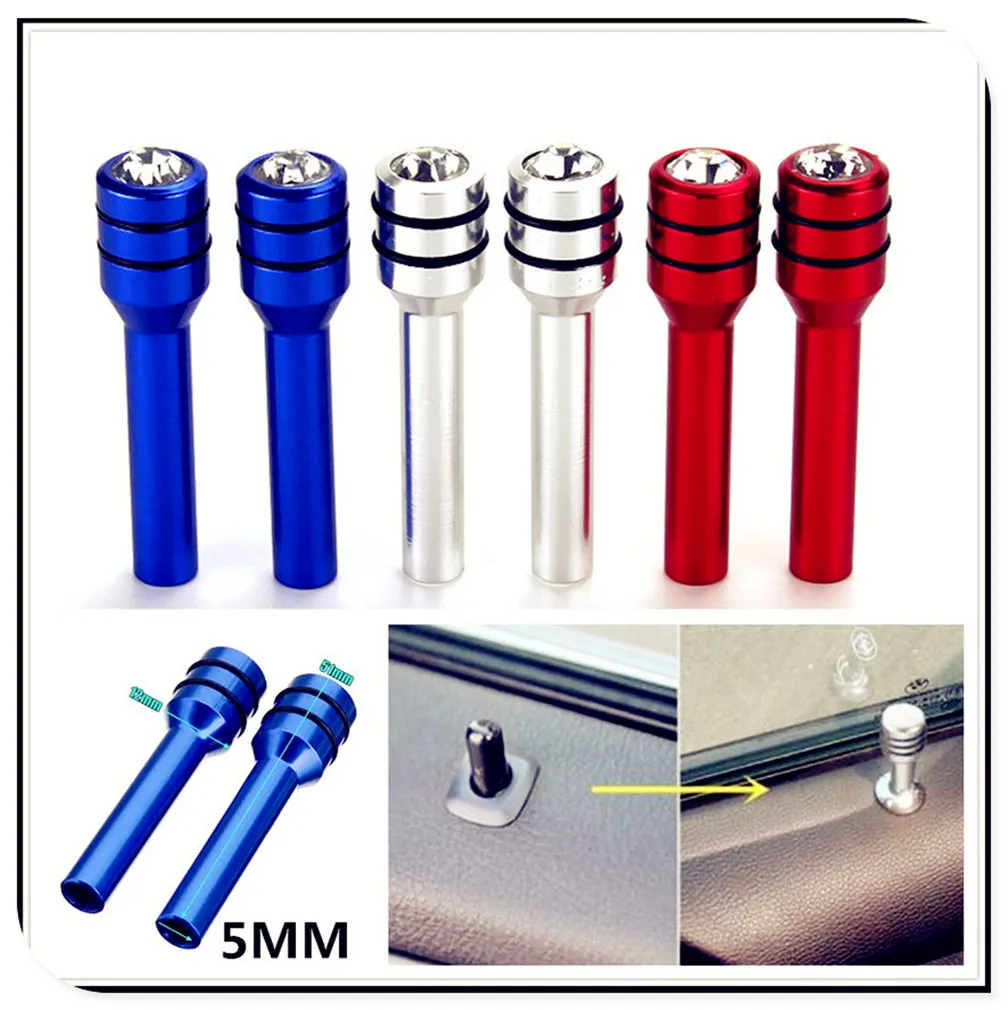 Door Lock Pin bolt Car Pull Knob Pins for Peugeot Buick Bentley Scania 6008 301 408 Skoda N-One GEAR NSX-GT 206 307 406 | Автомобили и
