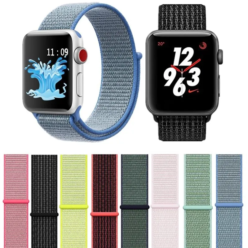 42mm 38mm Colorful Sport Nylon Loop Watch Strap For Apple Watch Band iWatch Series 4 3 2 1 Replacement Straps Wrist Watch Bands
42mm 38mm Colorful Sport Nylon Loop Watch Strap For Apple Watch Band iWatch Series 4 3 2 1 Replacement Straps Wrist Watch Bands